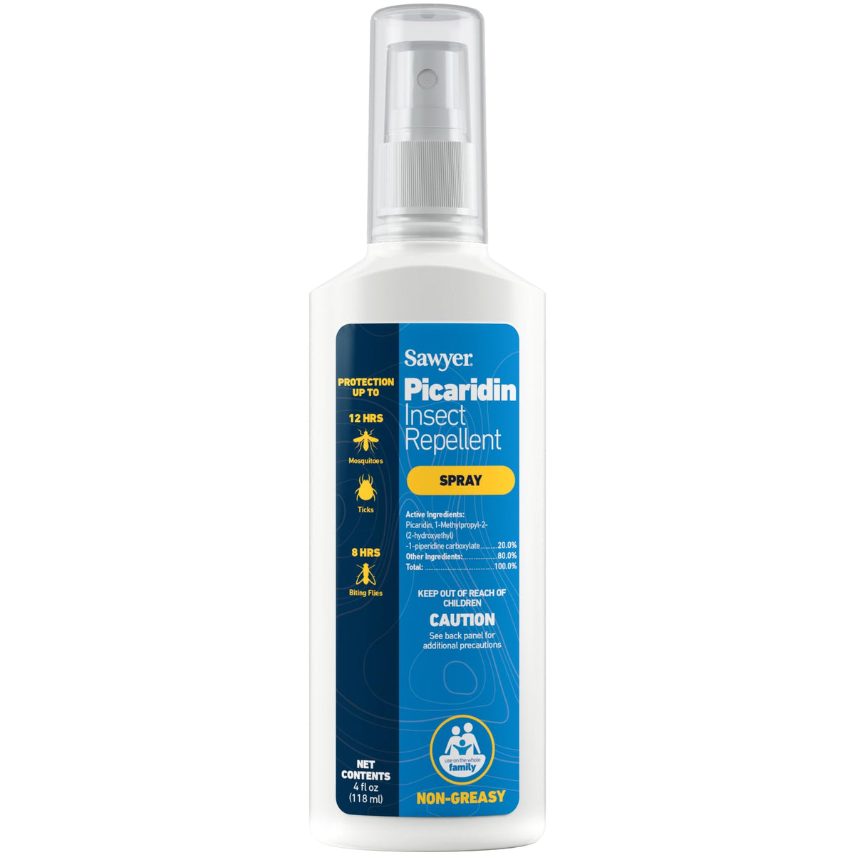 Sawyer Products SP544 Premium Insect Repellent with 20% Picaridin, Pump Spray, 4-Ounce