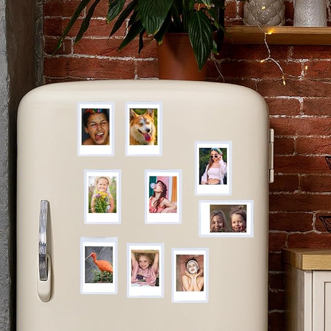 Orga'Neat 2x3 Magnetic Photo Frame Refrigerator for Fujifilm Instax Mini Instant Film, Magnet Picture Frames for Fridge Small Picture Holder for 8.6cm*5.4cm Picture -30 Pack