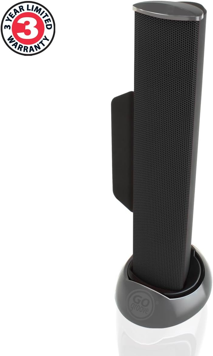 GOgroove SonaVERSE USB Speakers for Laptop Computer - USB Powered Mini Sound Bar with Clip-On Portable External Speaker