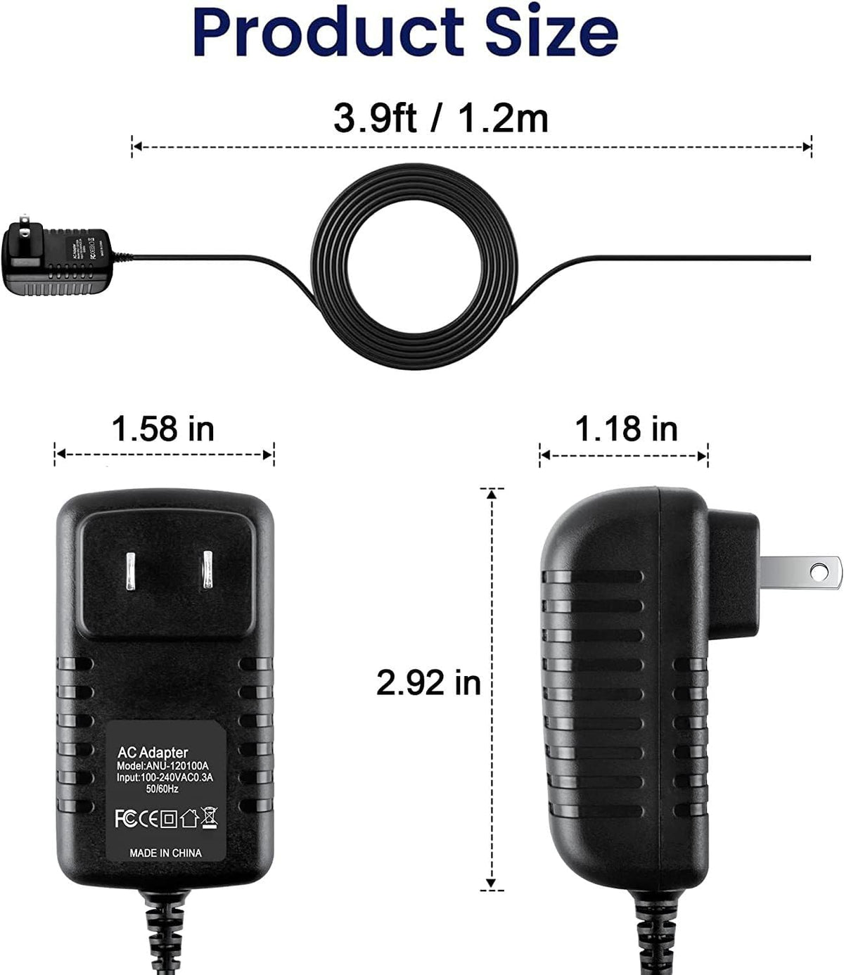 Xzrucst AC DC Adapter for Freestream Pro TV Media Player Power Supply Cord Cable