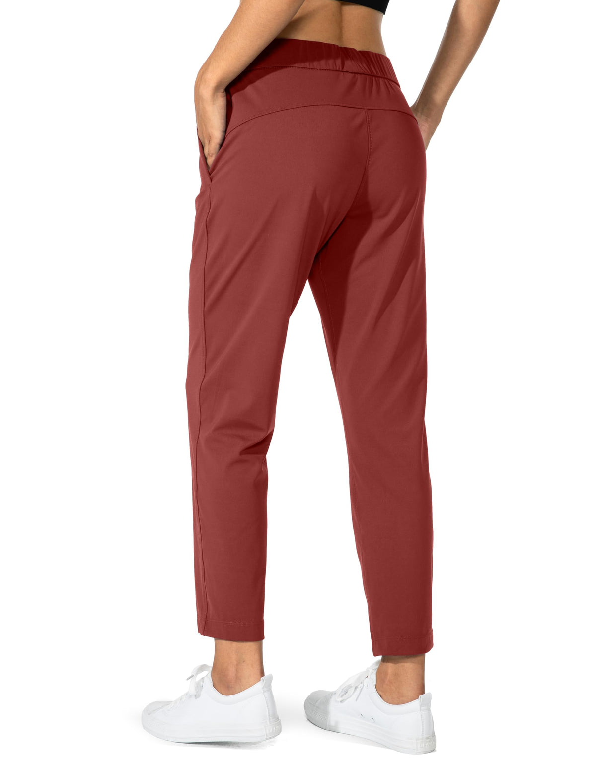 G Gradual Women's Pants 2 Deep Pockets 7/8 Stretch Sweatpants for Women Golf Athletic Lounge Work, Savannah, 3XL