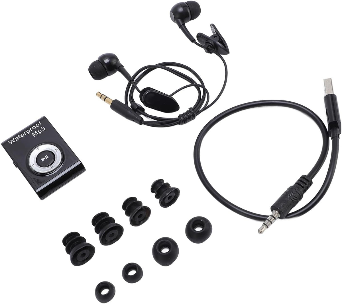 TIKATARER 8GB MP3 IPX8 Swimming, Memory Water Proof Player, Rating Underwater Music Player, Portable Sports