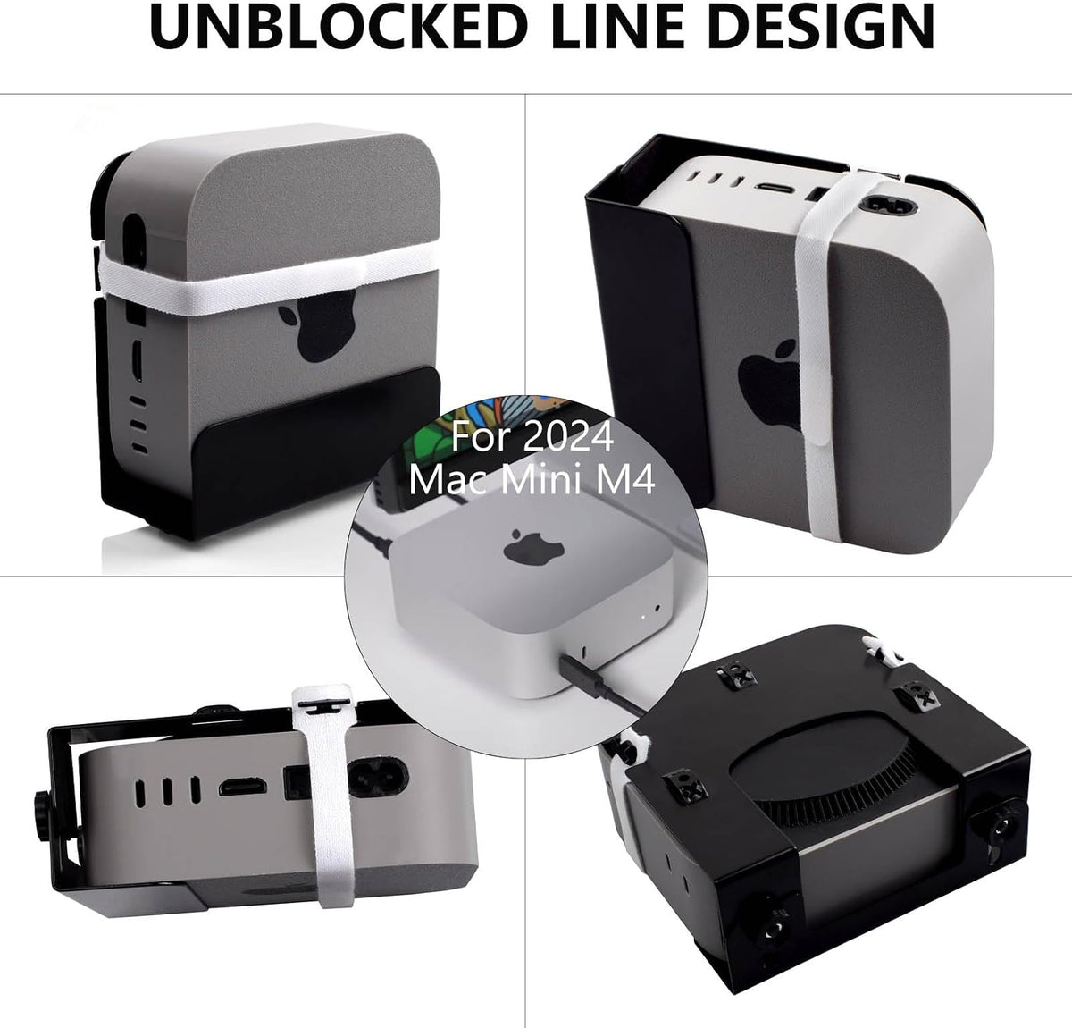 Gmailmall Cable Box Wall Mount Modem Mount Adjustable Wall Mount for Most Small Media PlayersRoku, Amazon Fire TV
