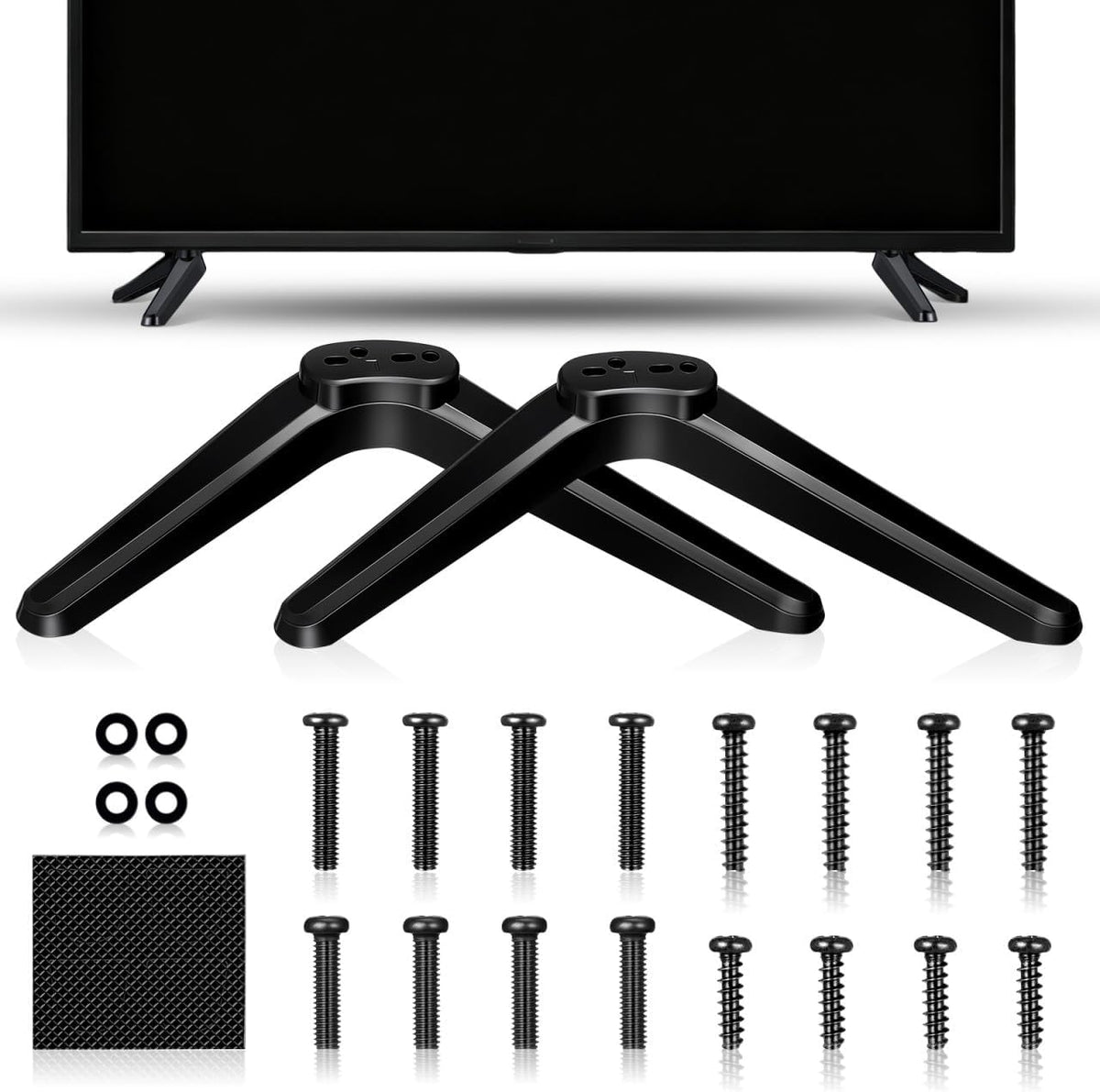 GETAJGHSD 2 Pcs Plastic Tv Mount Stand for Tvs Brackets with Screws Easy Installation Without Drilling Stable