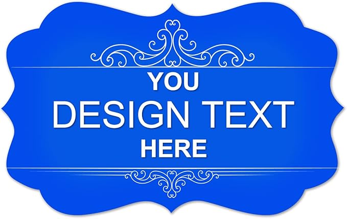 Custom Personalized Labels, Custom Stickers with Any Image Logo and Text. Business Logo Thank You Labels (Fancy Frame, 4x3 Inch)