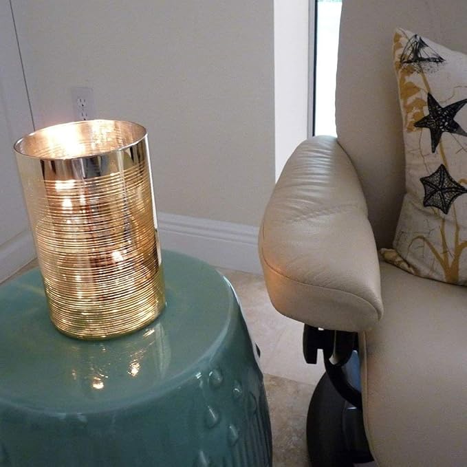 Firefly Fuels Refillable Glass Oil Candle - 3 oz Liquid Candle for Indoor Use, Outdoor Events, Emergency Lighting - Clean Burning with Wick and Holder Included. Use with Liquid Paraffin or Lamp Oil