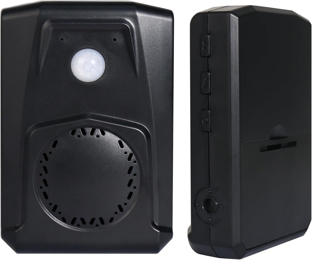 Waytronic MP3 90dB 13ft 120 Programmable Motion Sensor Voice Player, PIR Infrared Motion Activated Speaker with Custom