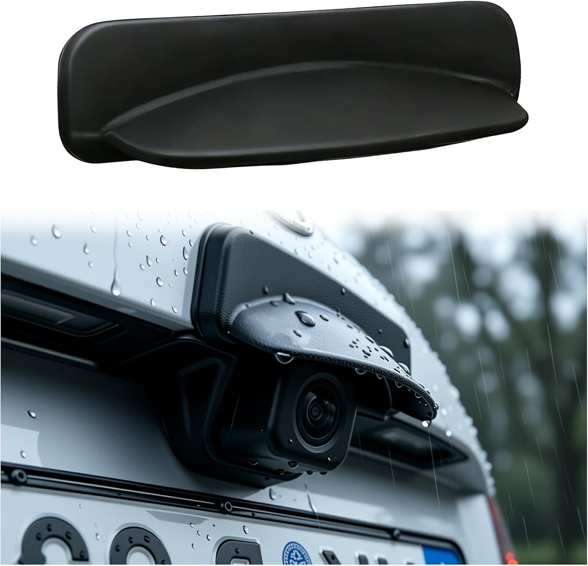 carleef New Car Backup Camera Rain Shield,Silicone Reverse Camera for Car Rains Shield Keeps Imaging Clear,Extended