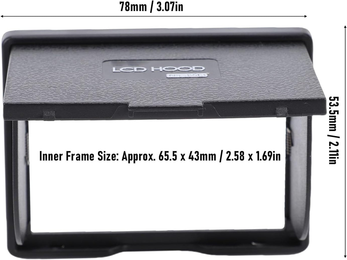 Vikye XT2 Camera LCD Sun Shade Professional Optical Sun Hood for XA Series Fits Magnetic Hood Viewfinder for Outdoor