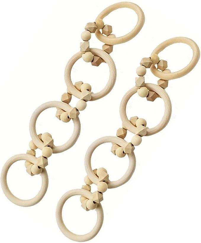 predolo Wood Chain Link Decor, Ornament Wooden Chain