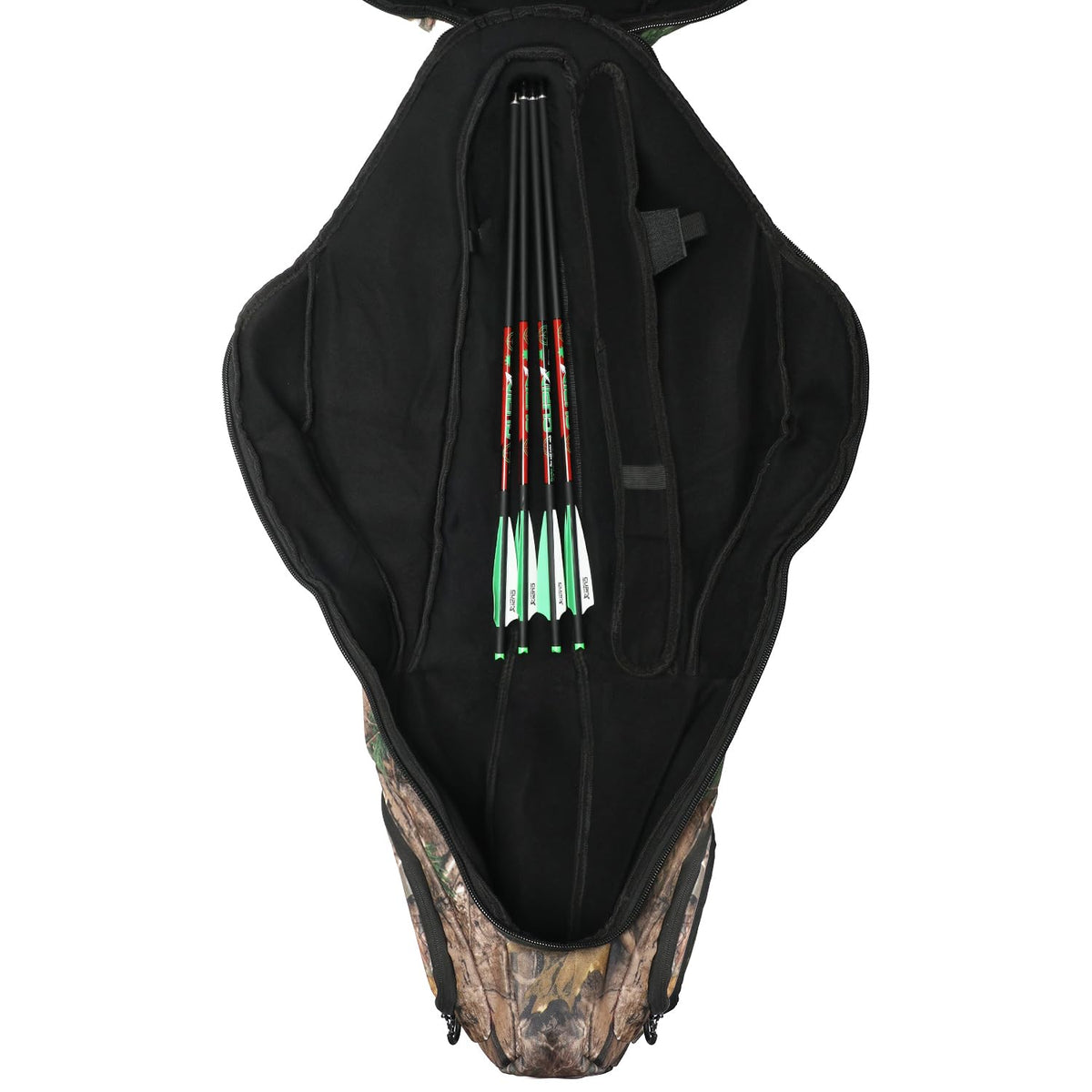 LWNAO Crossbow Case, Soft Shell Padded Crossbow Bag, Fits Scope Narrow Limb Crossbows for Hunting (Leaf Camo)