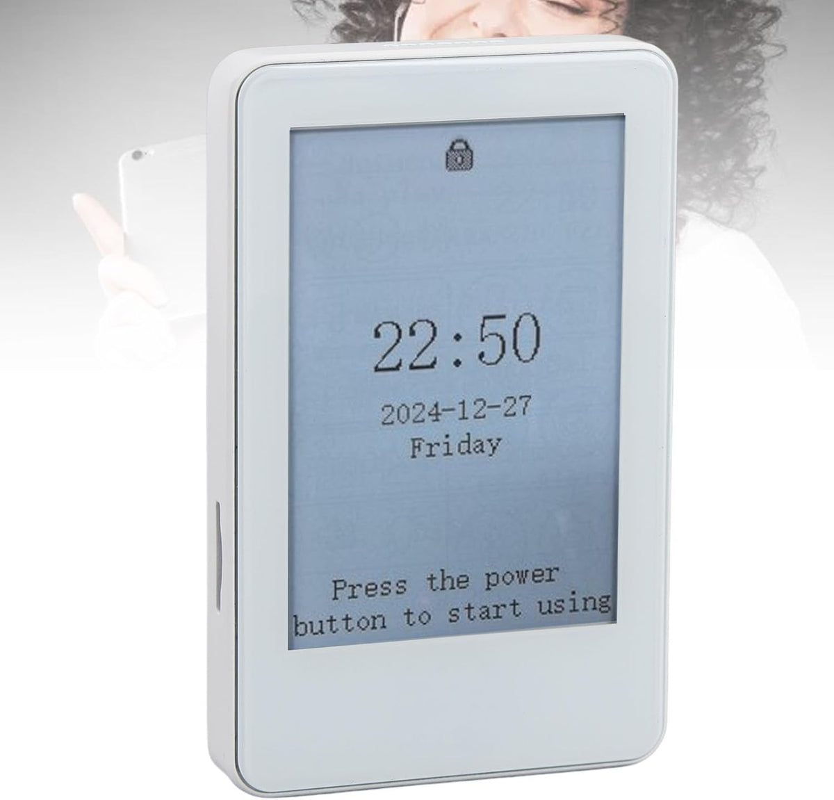 VELATEMOR 2.7 Inch MP3 Ink Screen Book Reader, EInk Display, Portable Electric Reader with Touchscreen, BT Player, Long