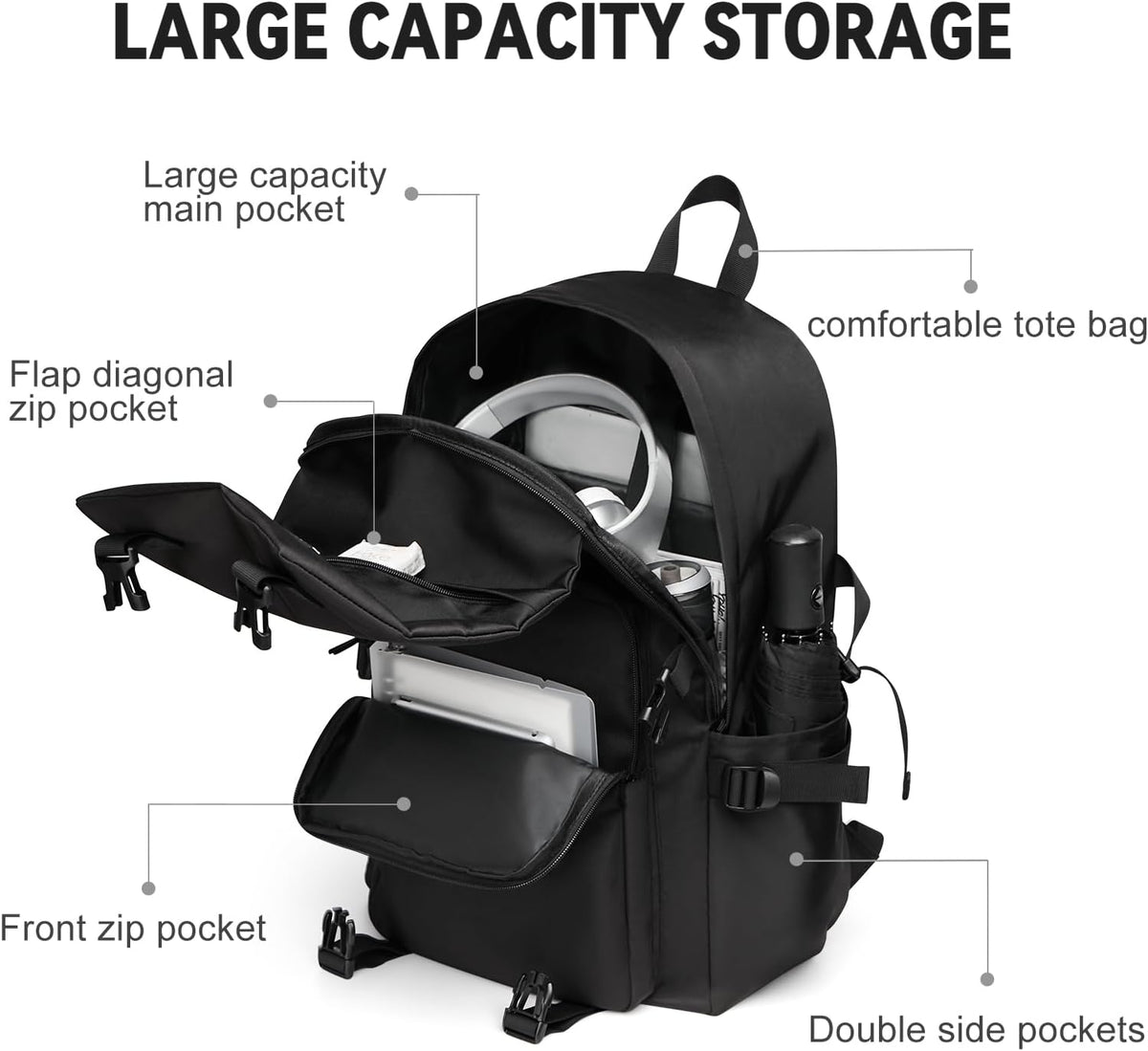 coowoz Daypack Backpack Casual Large upgraded version College Laptop for Men Women Water Resistant Lightweight School