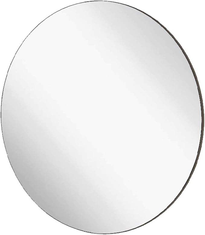 Marketing Holders 20" Acrylic Mirror Round Circles 1/8" Thick Flat for DIY Crafts Wall Safer Light Weight Plastic Center Piece Wedding Events