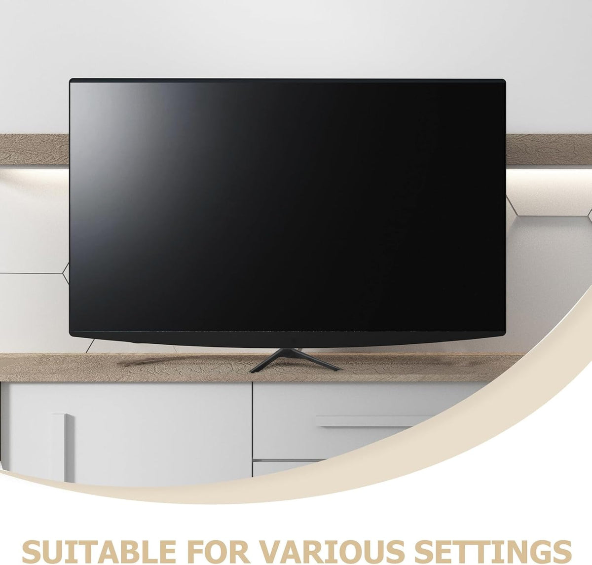 Zerodeko 32-43 Inch Universal Tv Stand Mount Base with Screws for LED LCD Televisions, Tabletop Support Feet Bracket