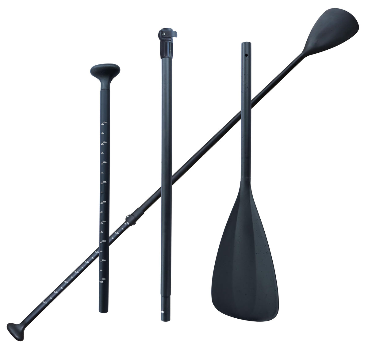 METER STAR 3-Piece Adjustable Aluminium SUP Paddle Board Paddles, Lightweight Stand Up Paddle Oars for Paddleboard, Adjustable Aluminum Alloy PU Coated Shaft 67"-83" for Surfing, Floating,Water Sport