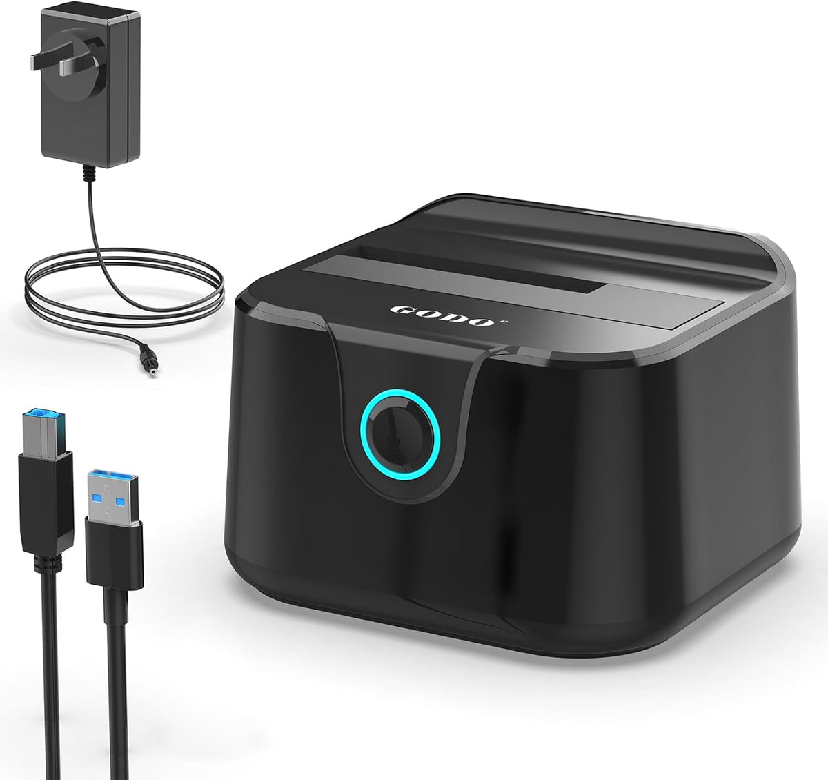 GODO 3.0 2.5/3.5 inch (5 Single Hard Drive Docking Station USB to SATA III for HDD SSD, External Hard Drive Dock