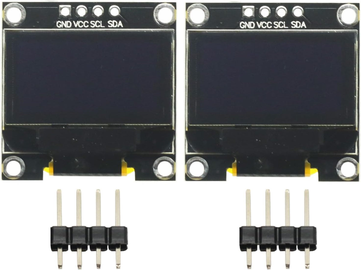 GODIYMODULES 2 0.96 inch I2C 128X64 I2C SSD1306 12864 0.96" Pcs IIC Serial White OLED Display Module LCD Screen Board