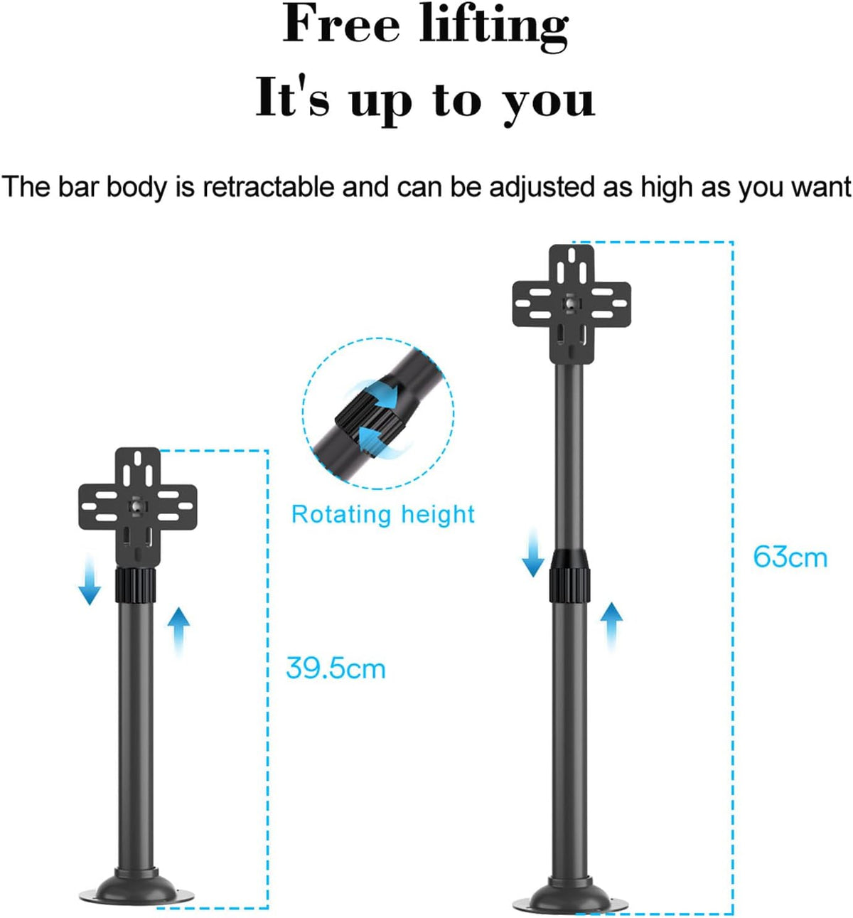 TIKATARER 3D 15. 5 24 Inches Holographic Projection Bracket, Advertising Hologram Fan Hologram Fan Desktop Stand