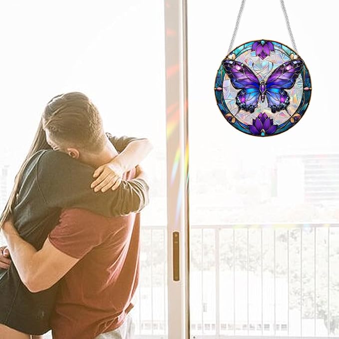 Sun Catchers Indoor Window, Acrylic Rainbow Suncatcher Window Hanging Decoration for Living Room Bedroom Summer Home Balcony Ornaments Decoration
