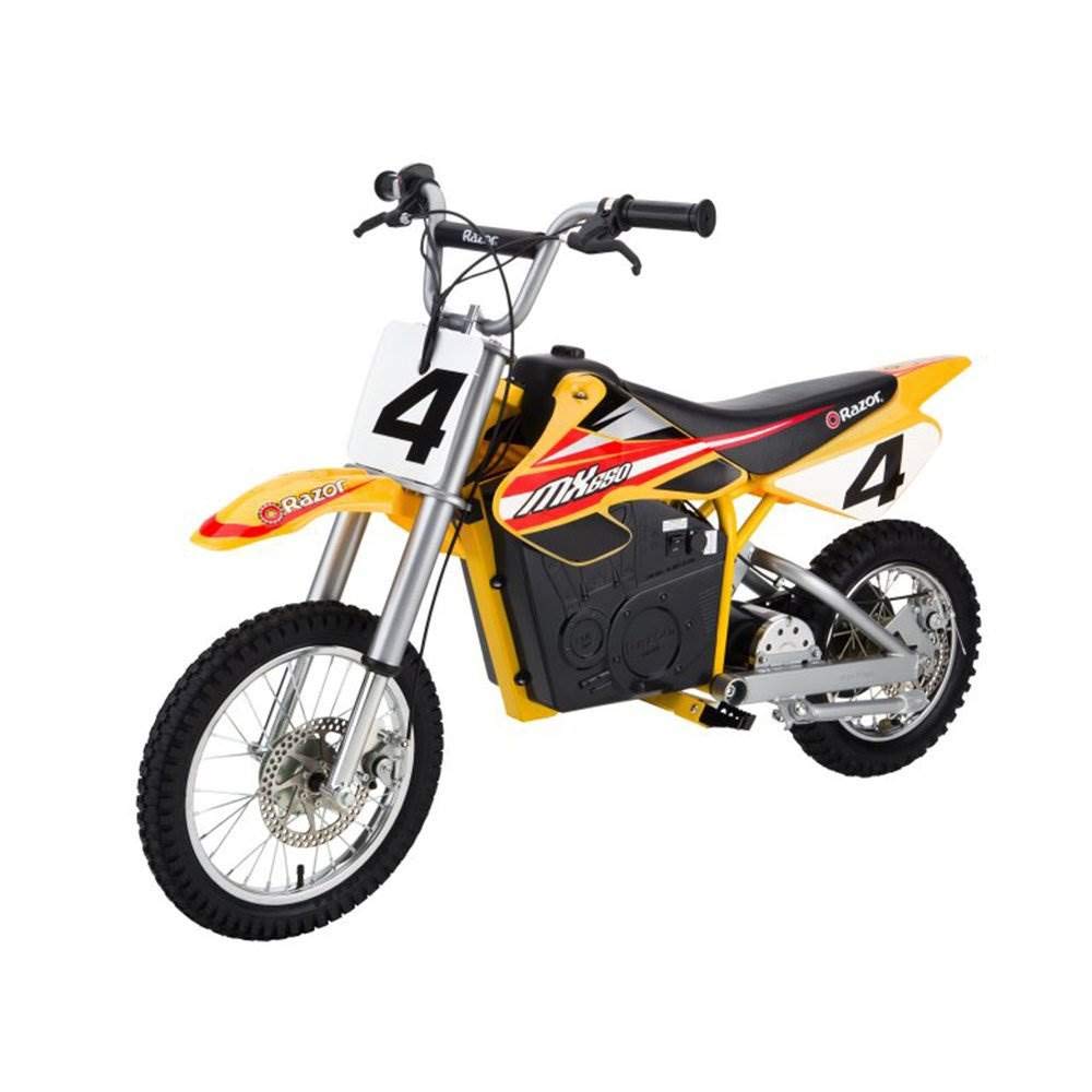 Razor MX650 Dirt Rocket Electric Motocross Off-road Bike - Yellow