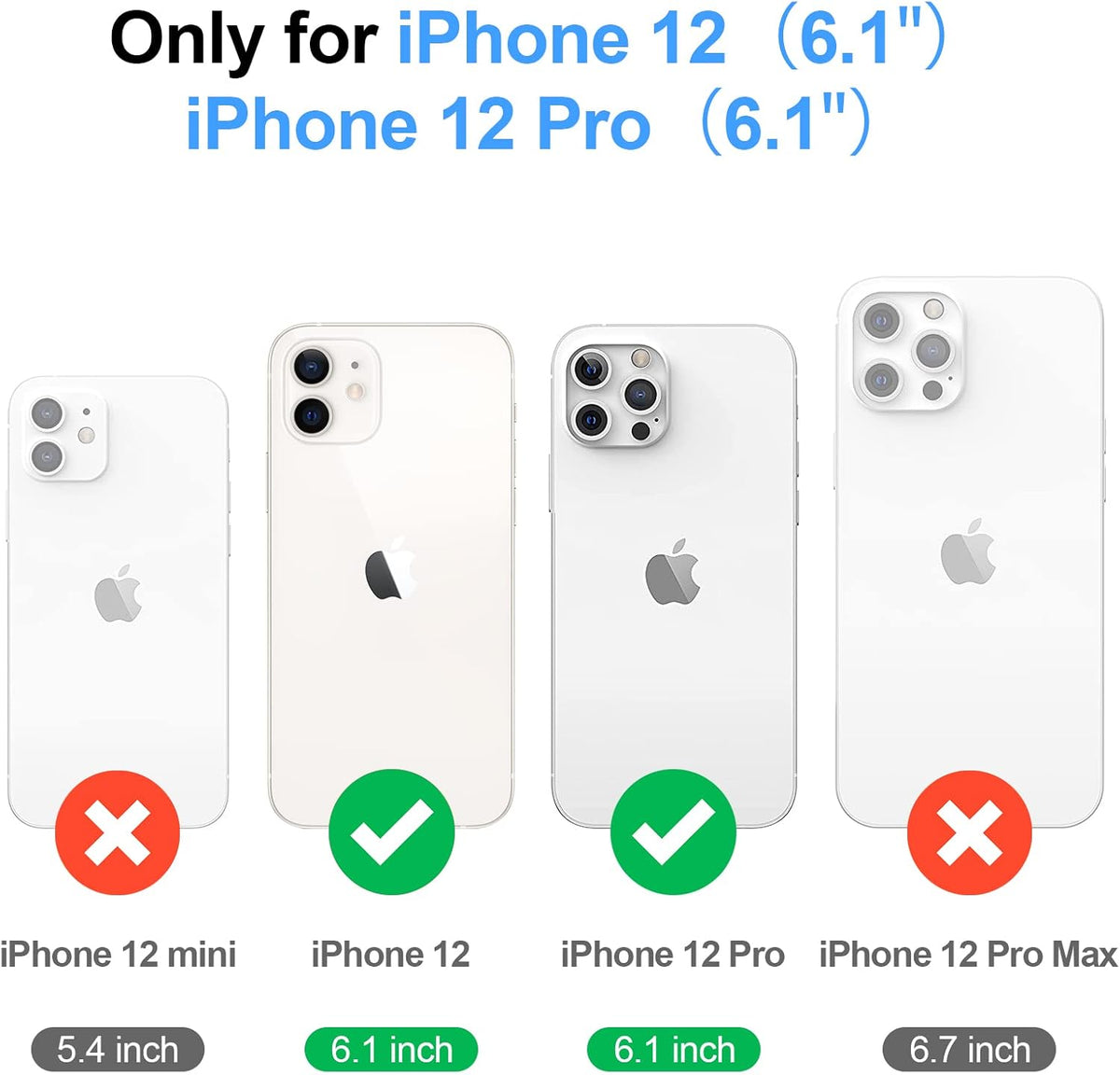 Antsturdy 12 12 6.1",Light Compatible with iPhone Wallet Case,RFID Blocking PU Leather Phone Case Women Men Kickstand