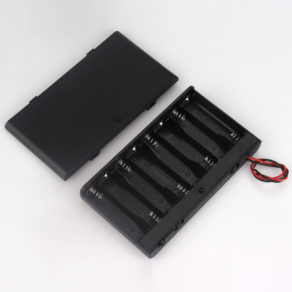 VWEICYY 2 8 Leads,2PCS 8 1.5V x AA Battery Holder housing with x AA Battery Holder Case