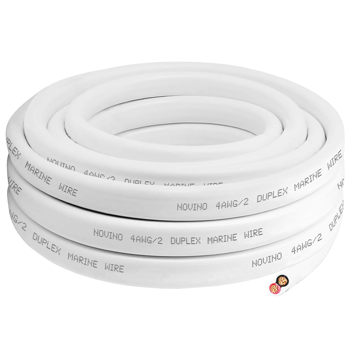 4 Gauge Marine Wire,4/2 Duplex Marine Grade Cable,6FT 4 AWG Wire