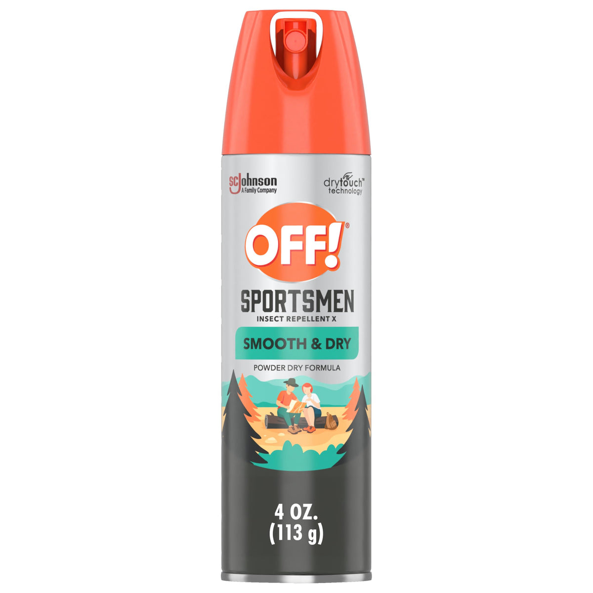 OFF! FamilyCare Insect & Mosquito Repellent Aerosol, Smooth and Dry Formula Bug Spray, Provides up to 6 Hours of Protection, 4 oz