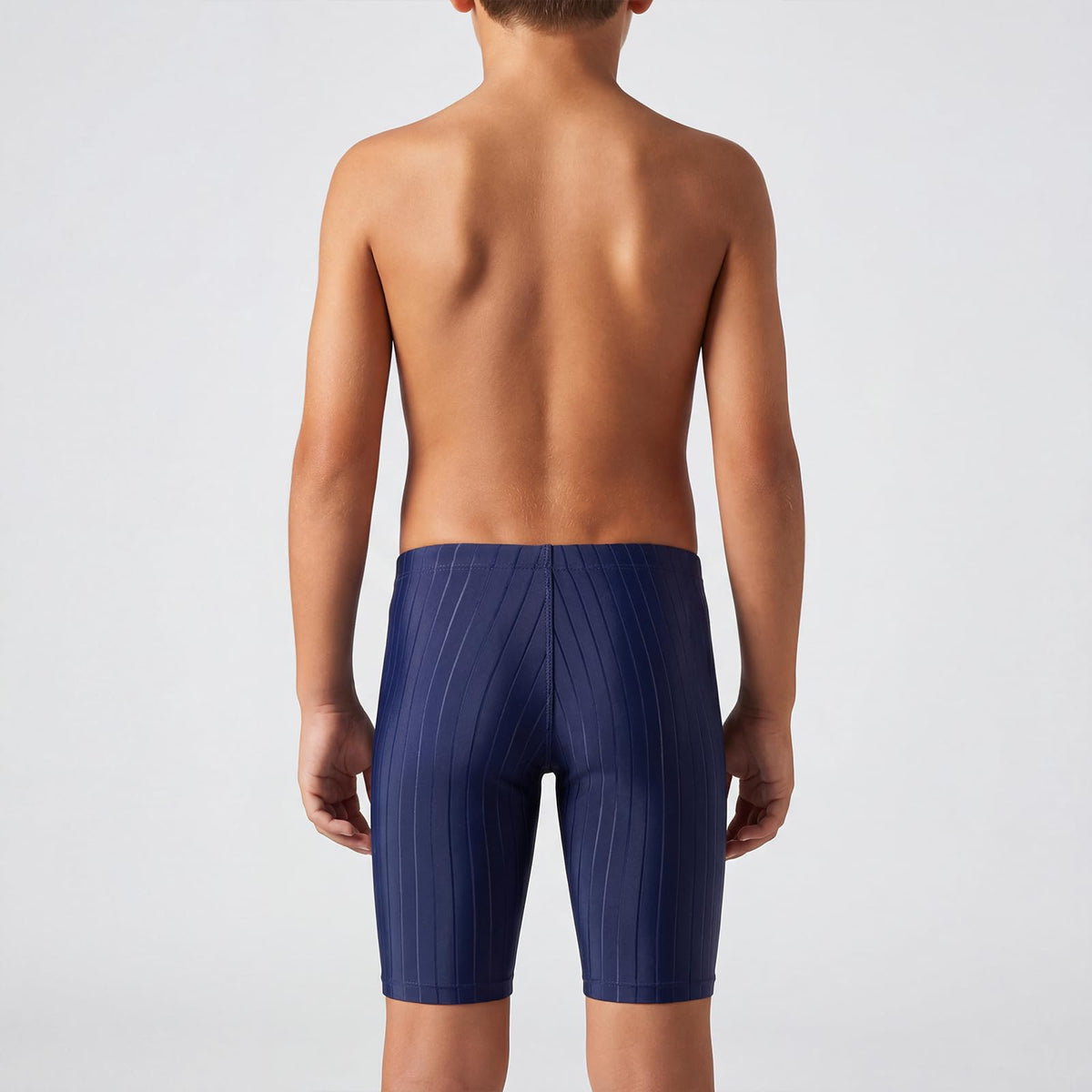 MY KILOMETRE Boys' Jammer Swimsuit with Drawstring Training Swimwear for Kids Endurance Boys Youth Swim Shorts Kids Swimsuit Navy