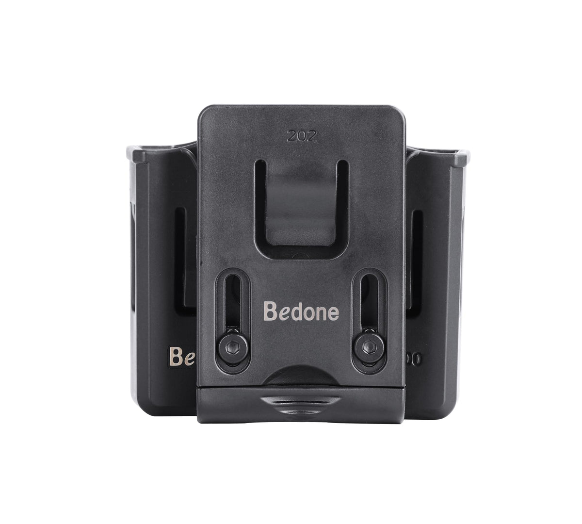 Universal Double Magazine Holster, 9mm 40 45 Magazines Pouch Adjustable Retention Dual Stack Mag Holder for Glock, S&W, Ruger, Sig Sauer, Taurus, Beretta, Springfield and More Similar-Size Mags