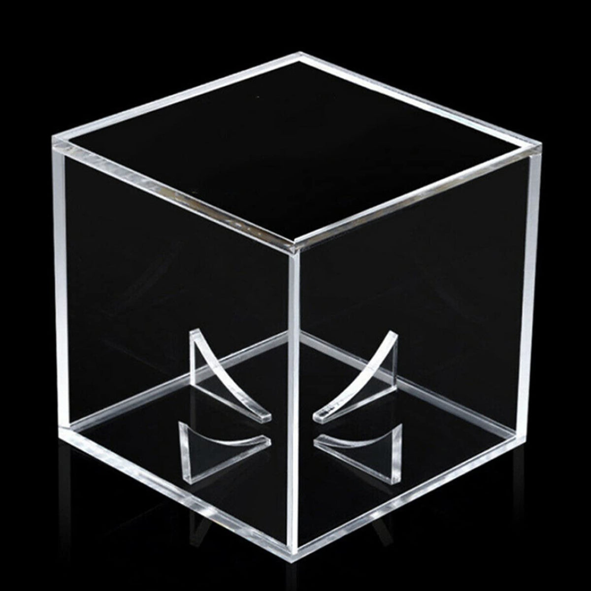 4 Pack Acrylic Baseball Display Case - UV Protected Baseball Holder for Display, Display Case for Autographed, Tennis, Golf, Billiard Balls, Memorabilia