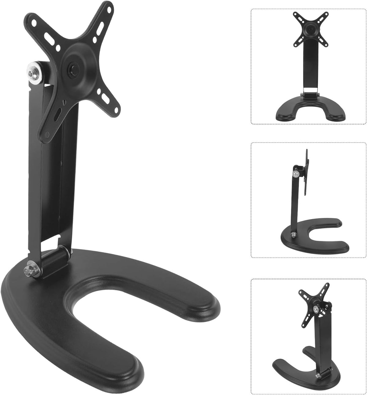 GLEAVI 14-27 Inch Universal Tv Stand Mount Bracket for LCD LED Tvs Plastic Base with No-Drill Tabletop Support