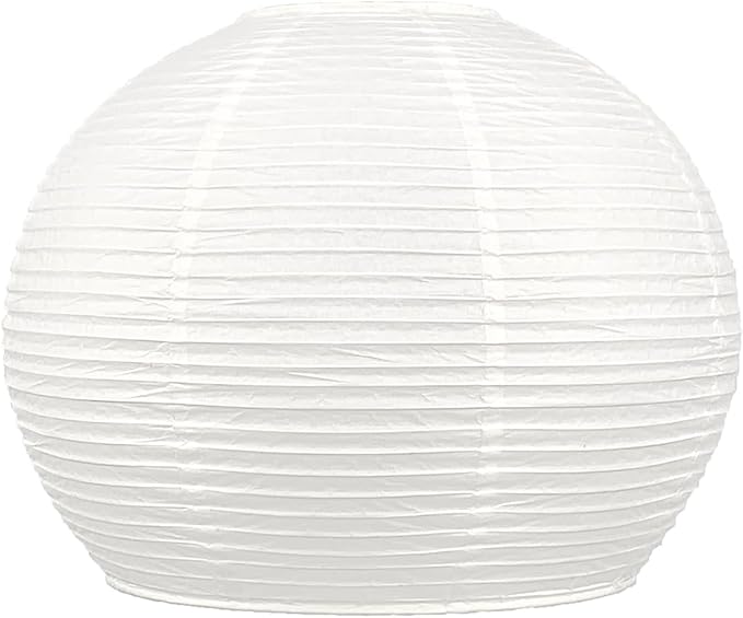 Hemispherical Lamp Shade (14 Inch) White Folding Paper Lamp Shade Chinese Lantern