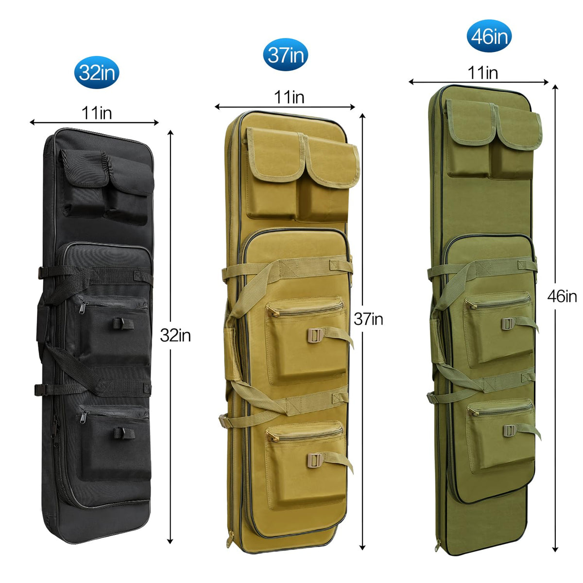 RUBY.Q 46" Bag, Portable Black case for Storage and Transportation