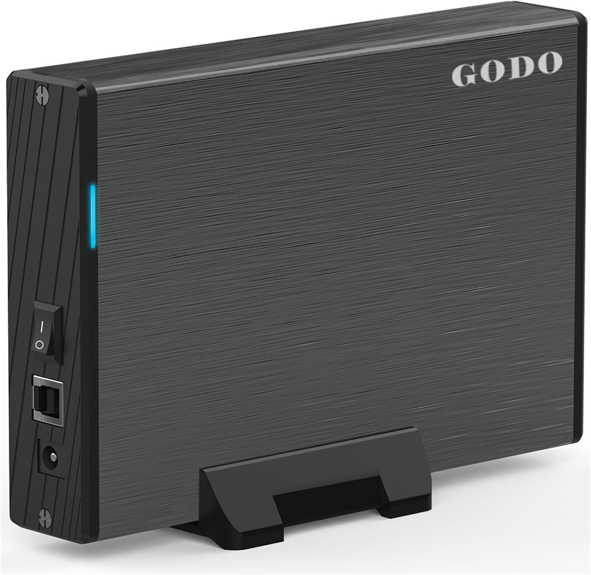 GODO 3.0 3.5 Inch 3.5 inch 18TB USB to Hard Drive Enclosure, Vertical External Hard Drive Docking with Stand for SATA