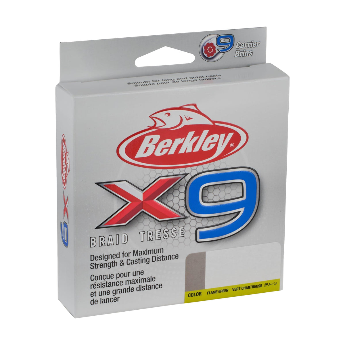 Berkley x9 Braid Superline, Suitable for Freshwater Environments
