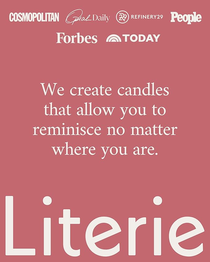 Literie DC Inspired Scented Candle: Cherry Blossoms at The Capitol - Sakura & Vanilla Scent, 9oz, 50 Hour Burn, Vegan Soy & Coconut Blend Candle for Home Decor, Gift for Women & Men