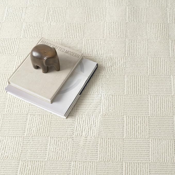 Revival Rugs Willow 8'x10' Washable Area Rug for Living Room Bedroom - 100% Recycled Oeko-TEX Certified, Medium Pile, Beige, Cream