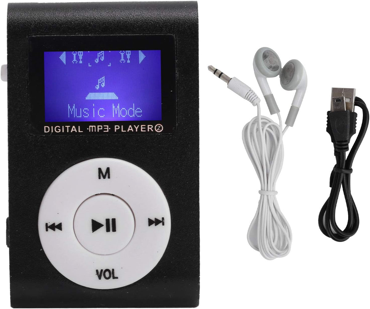 GOTOTOP 32GB MP3 MP3 Player, Portable Digital Music Player with Headphones and USB Cable, Sports Mini LCD Mini Screen