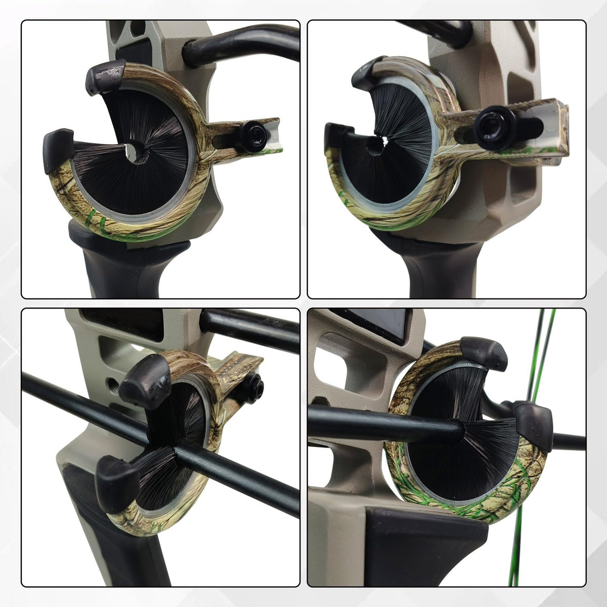 longbowmaker Whisker Biscuit Quick Shot Archery Arrow Rest - Full Containment Brush Rest for Accurate Shots for Left and Right Bow (Combo)