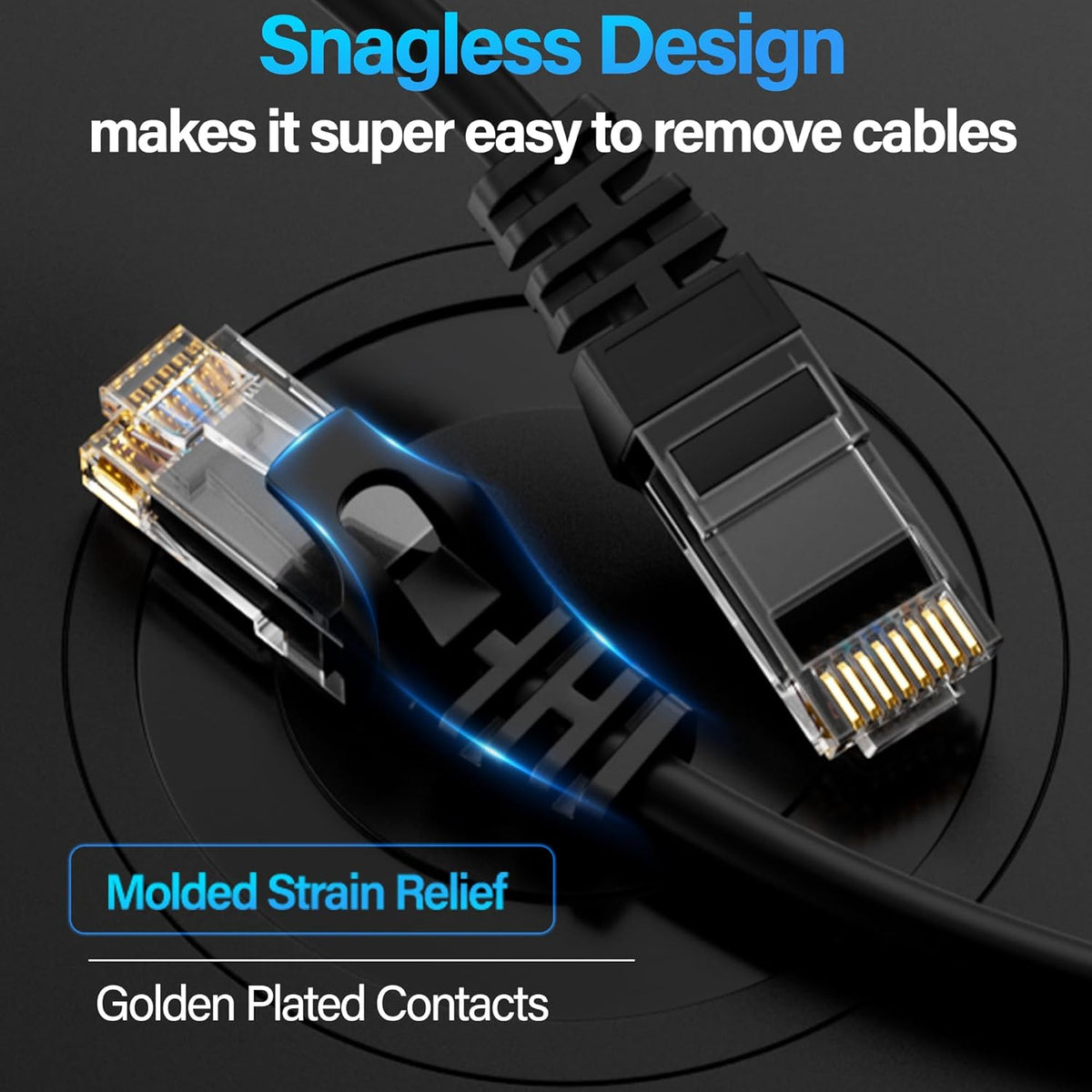 TuokaJu Cat6 10Gbps 3 6, Cat6 6 Ethernet Cable ft, UTP Ethernet Cable Cat Flexible Bare Copper Cable, Cat Network Cable