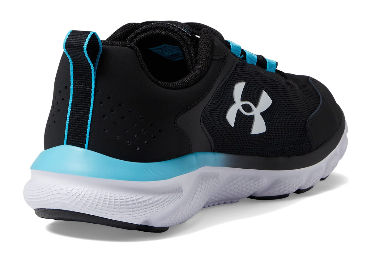 Under Armour Men's Charged Assert 9DISC, (009) Black/Blue Surf/White, 10.5, US