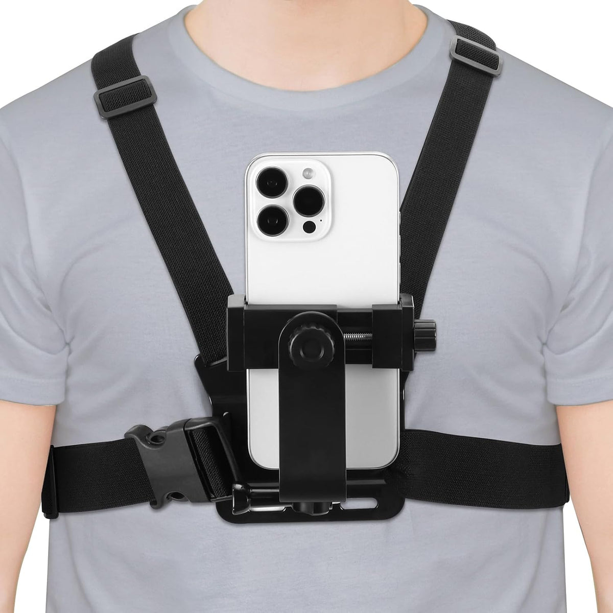 Generic Mobile Phone Chest Mount Harness Strap Holder Cell Phone Clip Action Camera POV for Samsung iPhone Plus etc