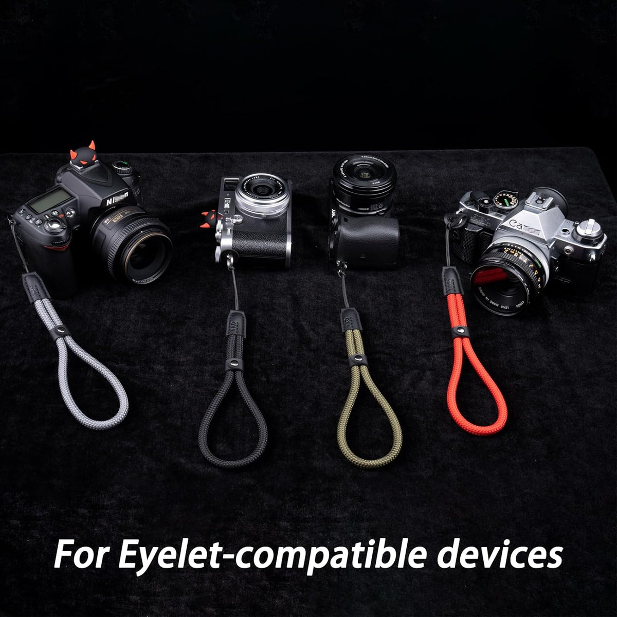 VKO Camera Wrist Strap,Climbing Rope Wrist Straps,Tether Hand Strap for Point-and-Shoot, Mirrorless, Small Cameras