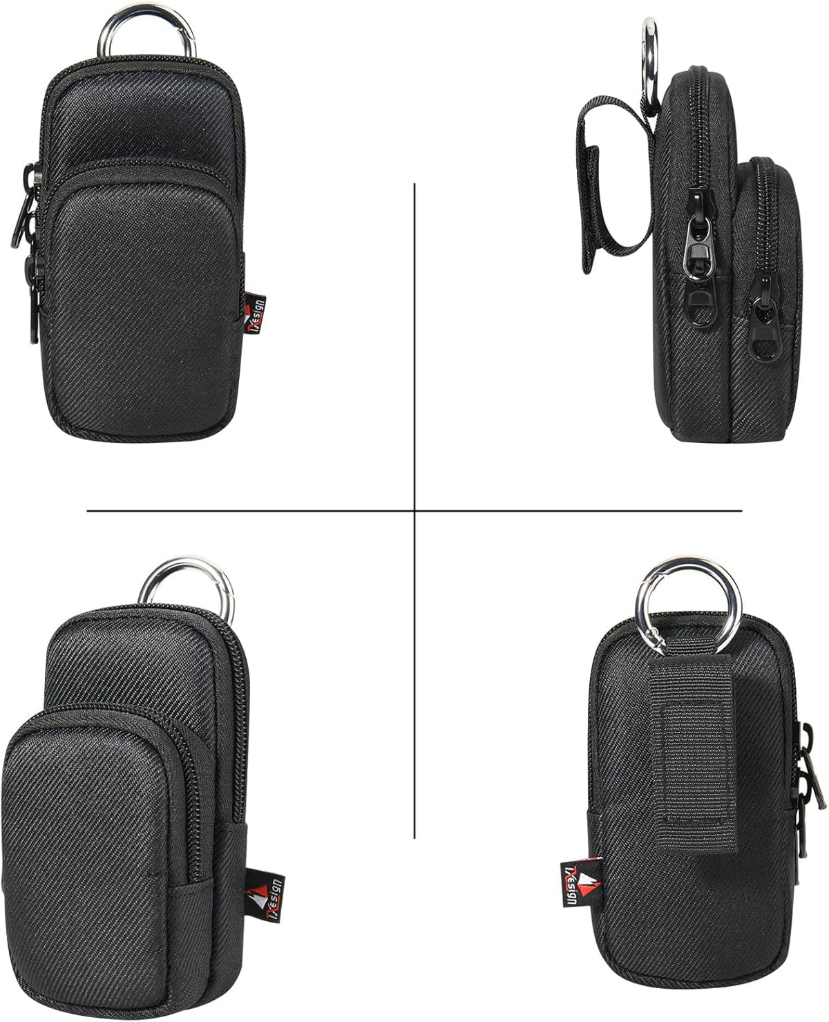 TXEsign MP3 MP3 Player Case for AiMoonsa Player with Accessory Pocket, Travel Carrying Case Dual Zipper Belt Storage
