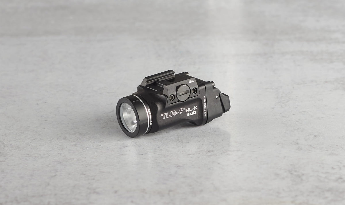 Streamlight 69503 TLR-7 HL-X sub USB 1000-Lumen 10000-Candela Rechargeable Rail-Mounted Weapon Light Exclusively for Glock 43X/48 MOS, 43X/48 Rail, Includes Switches and Key Kit, Black