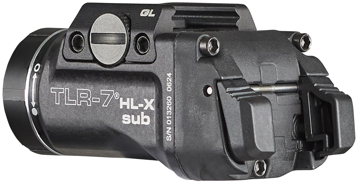 Streamlight 69503 TLR-7 HL-X sub USB 1000-Lumen 10000-Candela Rechargeable Rail-Mounted Weapon Light Exclusively for Glock 43X/48 MOS, 43X/48 Rail, Includes Switches and Key Kit, Black