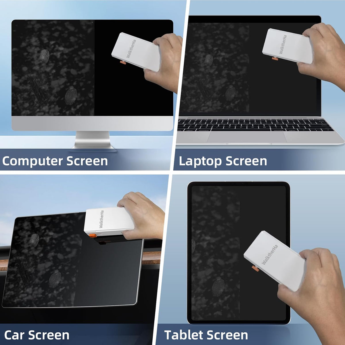 WalktherHa Keyboard Cleaner Laptop Cleaning Kit, All in One Keyboard Cleaning Kit with Car Screen Cleaner Spray