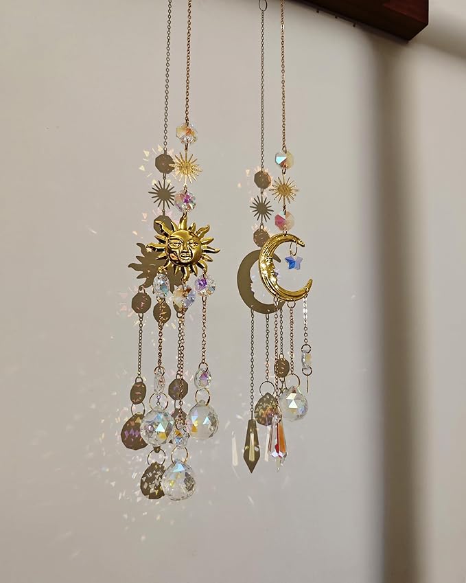 Suncatchers for Windows Hanging Prism Beads Crystal Sun Catcher Indoor Ornament Rainbow Maker Home Decoration